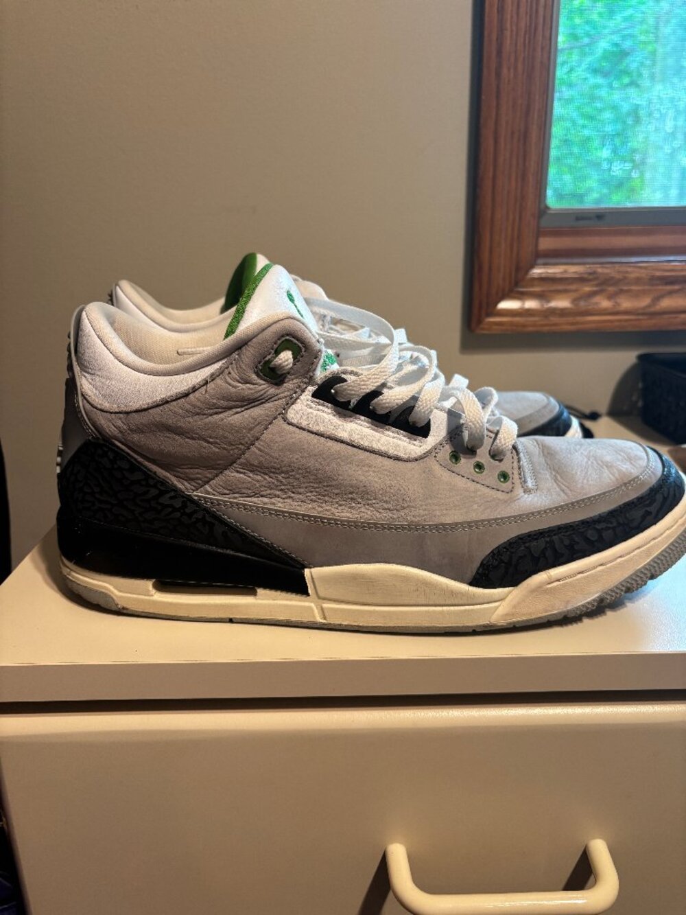 Jordan 3 Retro Chlorophyll 2018 Size 14